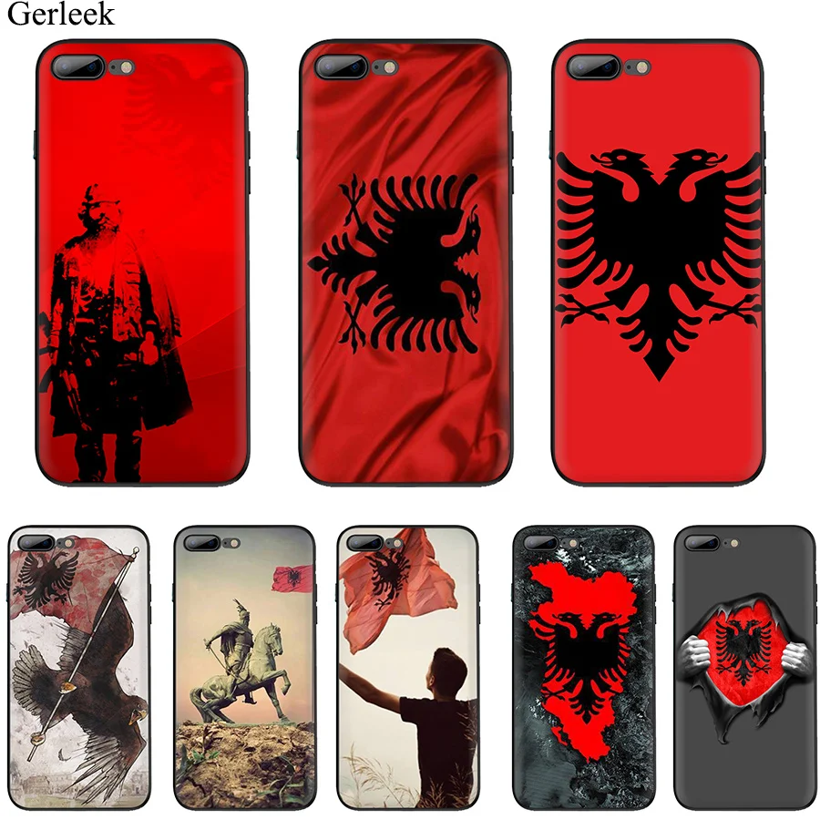 

Albania Soft TPU Cell Case for i6 6s 7 8 Plus i11 Pro X XR XS Max XR 5 5s SE Cover