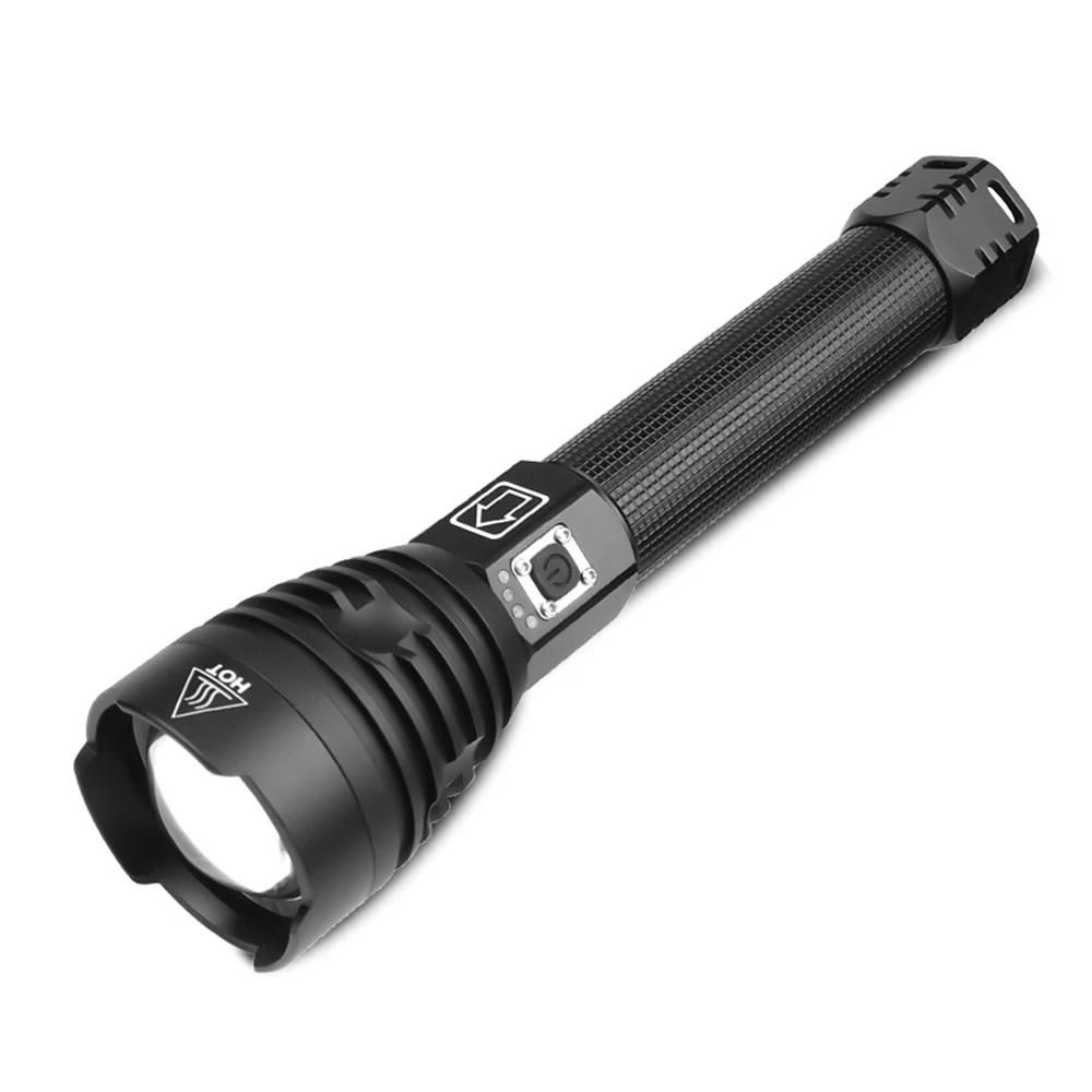 XHP90 USB Rechargeable LED Flashlight Powerful Torch Super Waterproof Zoom Hunting Torch Light Use 18650