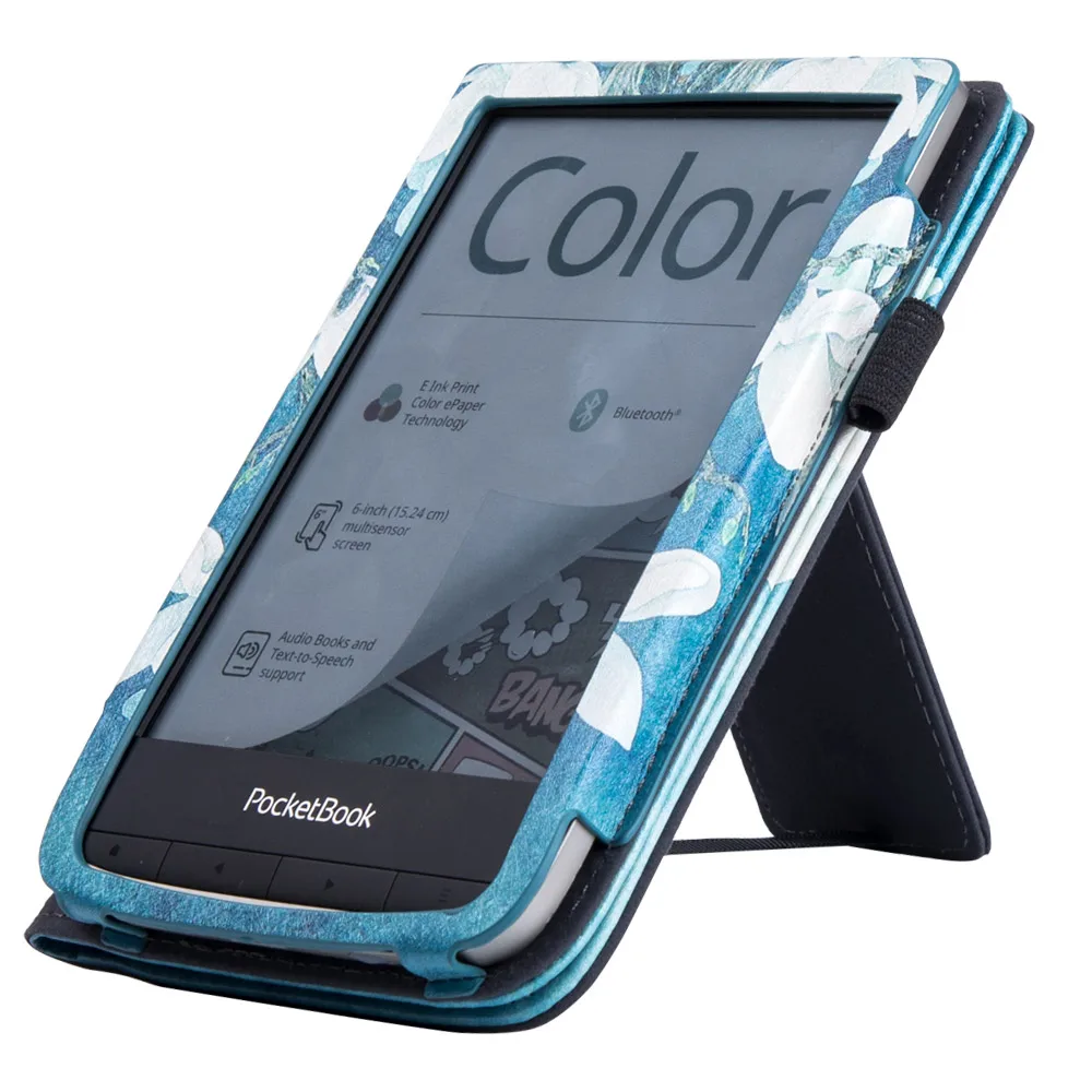 Capa Ereader com Suporte e Alça de Mão Suspensão Automática Vigília 626 628 632 633 Cores 626 616 633 2023 - Imagem 6