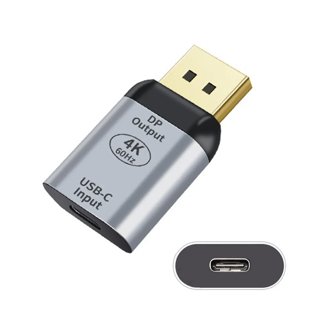 

Jimier HDTV Adapter Type C USB-C Female Source to Displayport DP Sink 4K 60hz 1080p for Tablet & Phone & Laptop