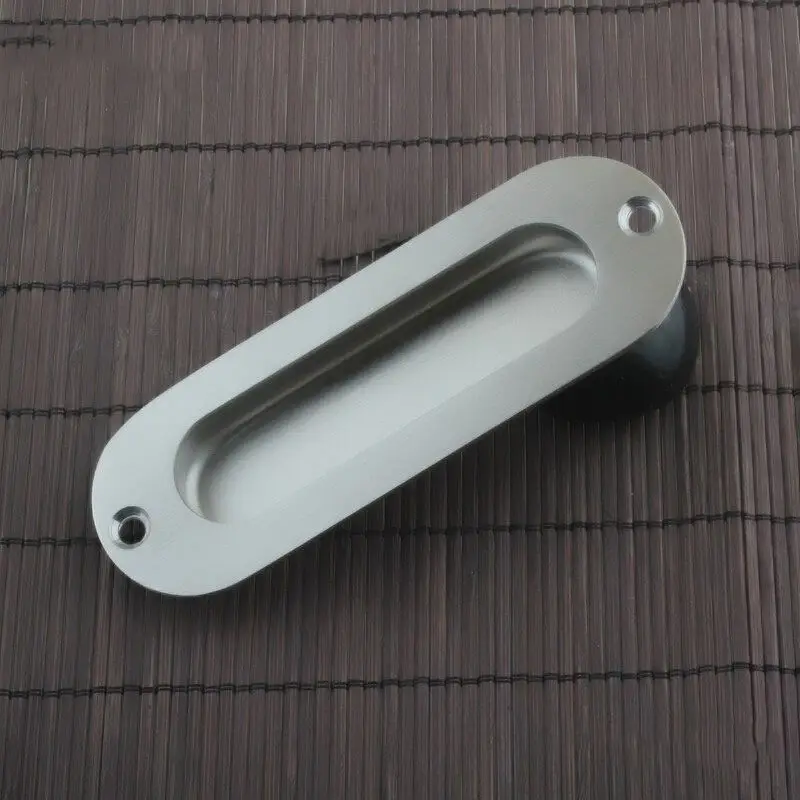 1pcs Rectangular Face Fix Flush Recessed Sliding Door Pull Handle Stainless Steel