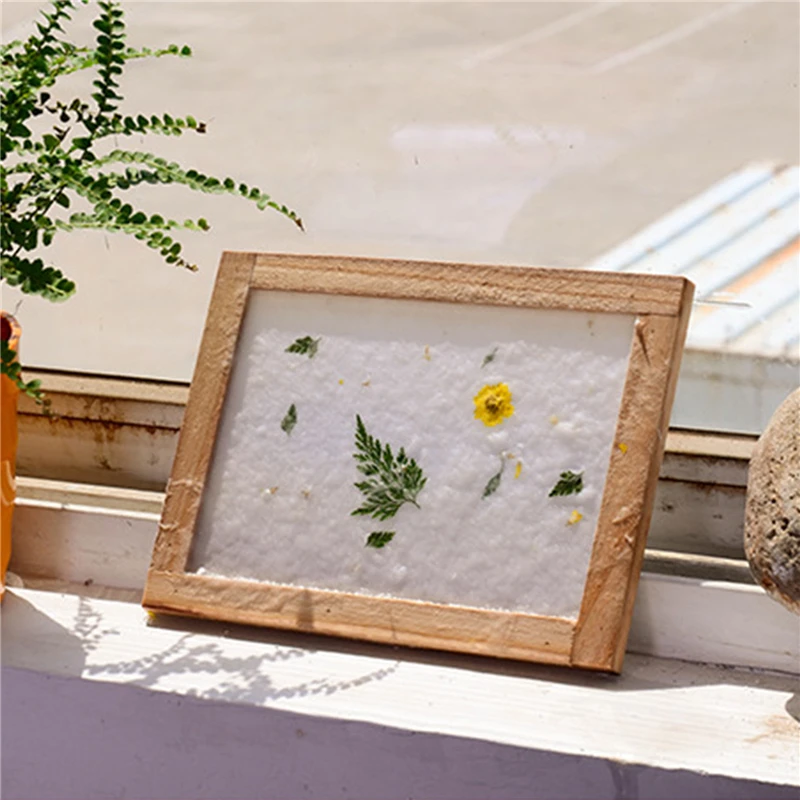 Paper Making Frame Screen DIY Wood Paper Making Papermaking Mould Crafts Handcraft Recycling Tool Wood White Deckle craft paper,diy craft materials