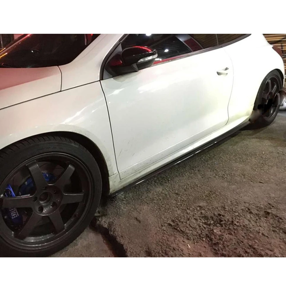 2 шт./компл. боковые юбки удлинители нижней части бампера для Volkswagen VW Scirocco R GTS 2009 2016