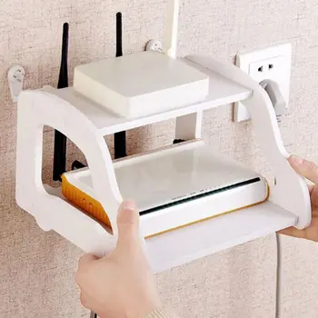 

Telephone TV Set-Top Shelf Wifi Router Box Storage Rack