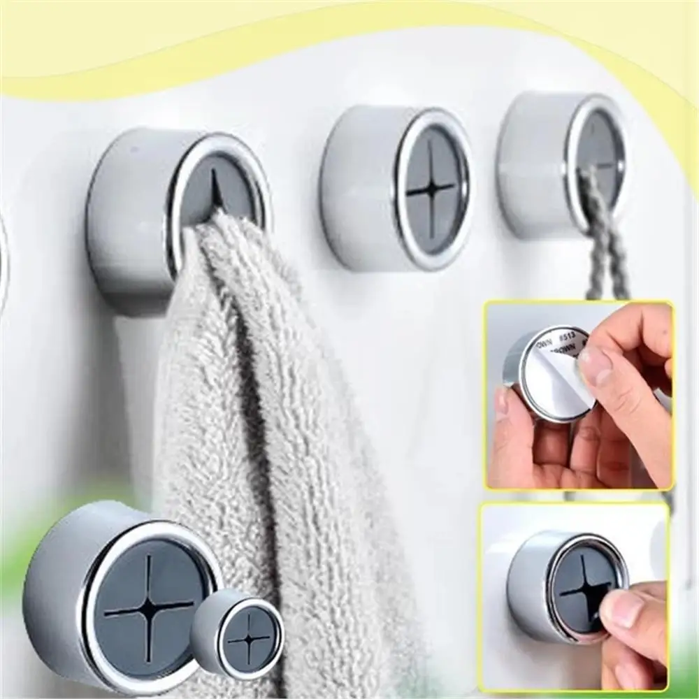

crochet hanger Towel Hook Set Free Punch Kitchen Bathroom Door вешалка home decoration accessories держатель для пакетов #FS23