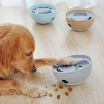 

Dog Automatic Feeders Pet Leaking Ball Safe Dog Bite Resistant Treat Toy Training Interactive Food Dispenser