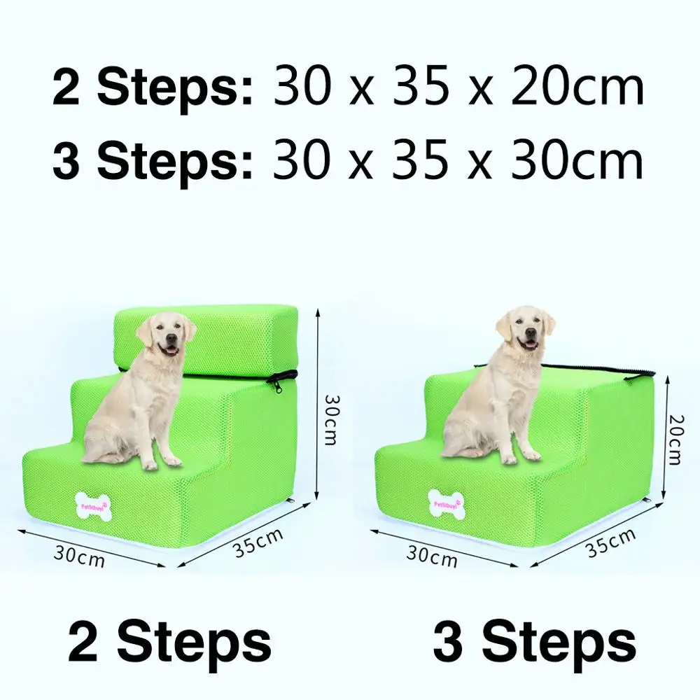 Собака лестница дом для собак дышащая противоскользящая Съемная кровать для домашних животных лестница для собак 2 ступеньки лестница для маленьких собак - Цвет: E