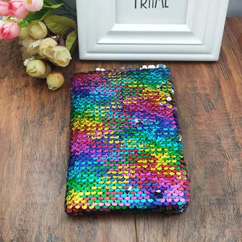 

Creative A6 Sequins Notebook Notepad Glitter Diary Memos Stationery Office Supplies Stationery 80 Sheets