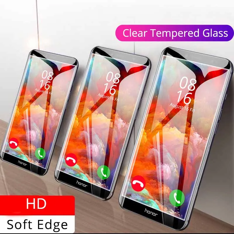 2 шт./партия, защитное закаленное стекло для huawei Honor 7C 8c 7A Pro, защита для экрана, мягкий край, изогнутое на Honor 6A 6X 6CPro 8 9 Lite