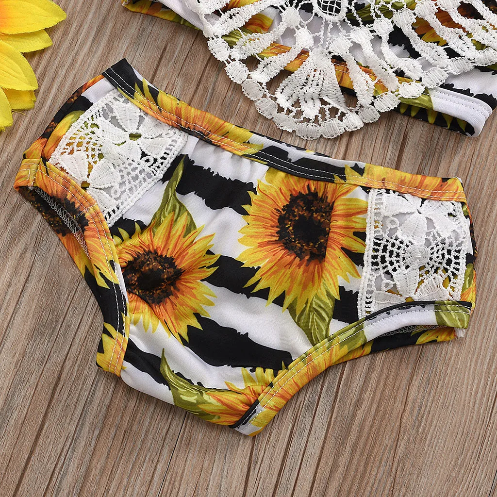 baby sunflower swimsuit
