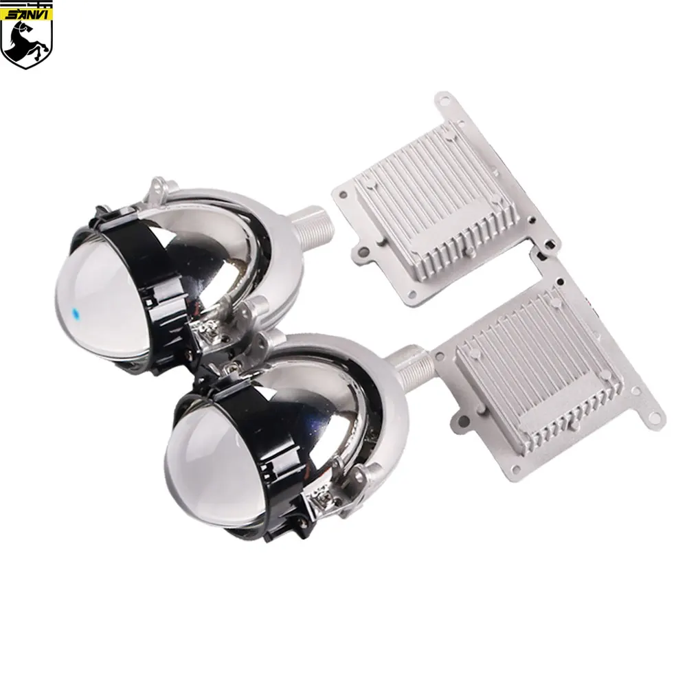 Sanvi v2 2 5 дюймовый автомобильный Bi LED прожектор линзы головной свет 35 Вт 5500K