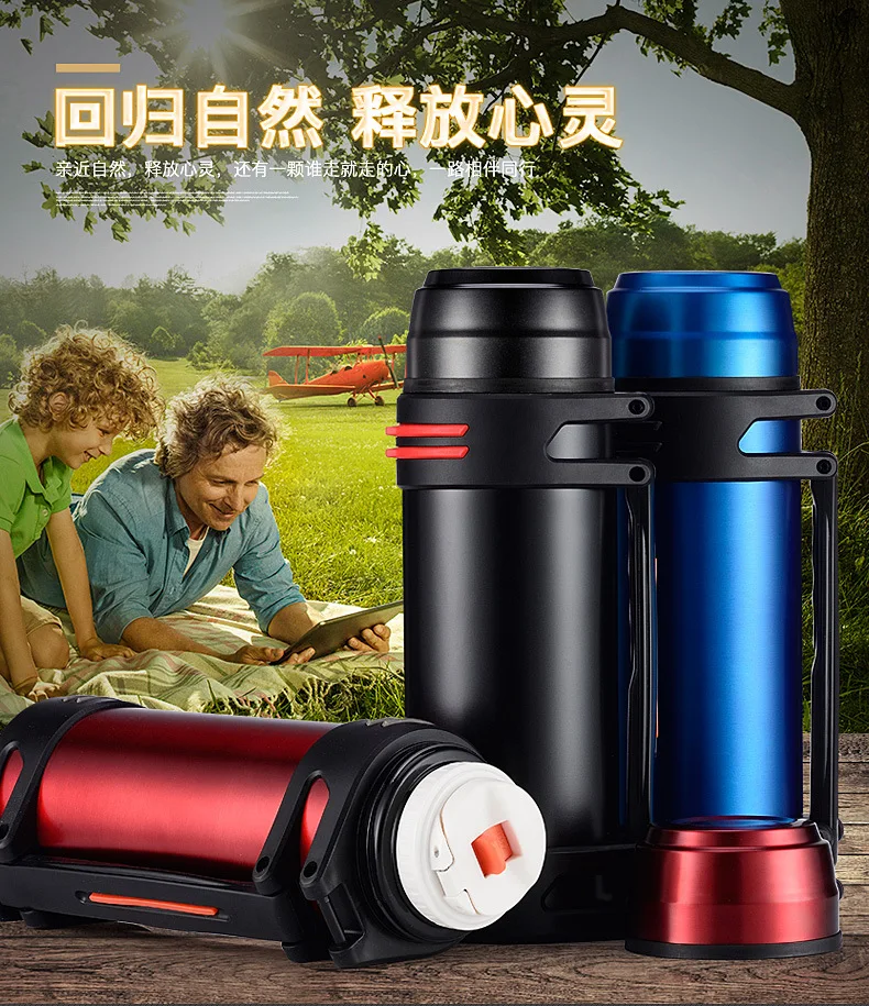

Hot Sales Single Layer Stainless Steel Sports Bottles Large Capacity 2.5L Cold Water Outdoor Mountain Climbing Portable Water Bo