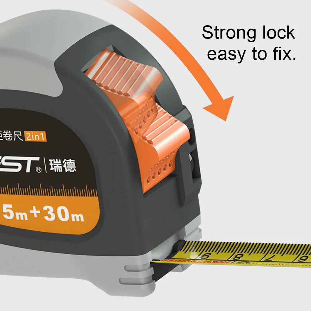 30M/40M Laser Tape Measure 2-in-1 Digital Laser Measure Laser Rangefinder with LCD Digital Display,Magnetic Hook 5M Range Finder