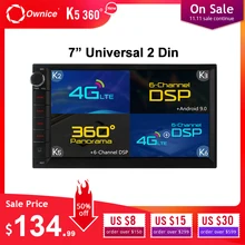 Ownice K3 K5 K6 Android 9.0 Octa 8 core Radio 2 DIN 4GB RAM 64GB ROM Universal GPS WiFi Support 4G LTE Network DAB+ No DVD