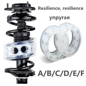 

2pcs Car Shock Absorber Spring Bumper Power Auto-buffers A/B/C/D/E/F Type Springs Bumpers Cushion Urethane For Cars goods Buffer