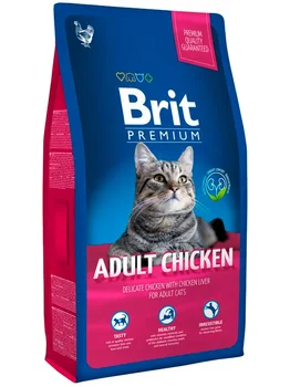 

BRIT BRIT PREMIUM CAT ADULT CHICKEN for adult cats with chicken and chicken liver