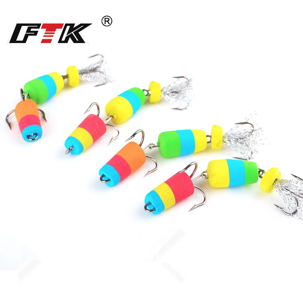 

FTK Fishing Lure Fishing Bait Kit Soft Lure Swim baits Wobblers Bass Insect Baitbait Fishing Tackle Popper Floats 615