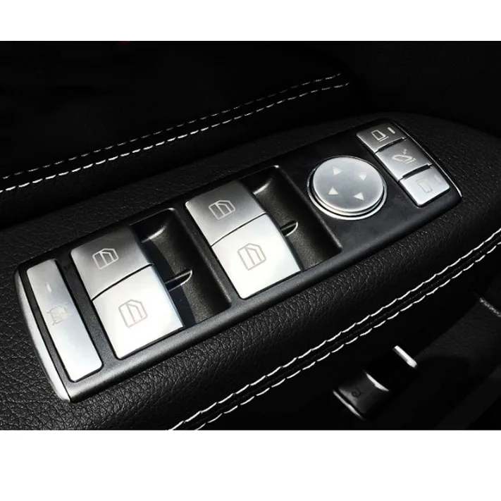Оконное стекло автомобиля кнопка подъема наклейка для Mercedes Benz A B C E GLA CLA GLK GL ml GLE Class
