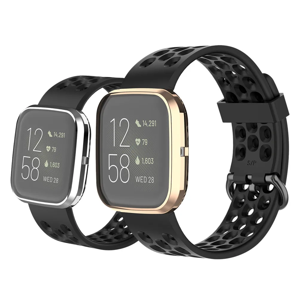 Покрытие из ТПУ Защитная оболочка для Fitbit Versa2 Смарт-часы Мягкий силиконовый чехол для Versa 2 Полный Чехол Крышка браслет аксессуары