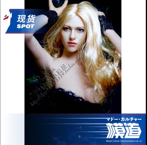 head with mid breast KIMI игрушки KT004 европейский и американский женский 1/6 голова лепить красоты игры на голову - Цвет: head with mid breast