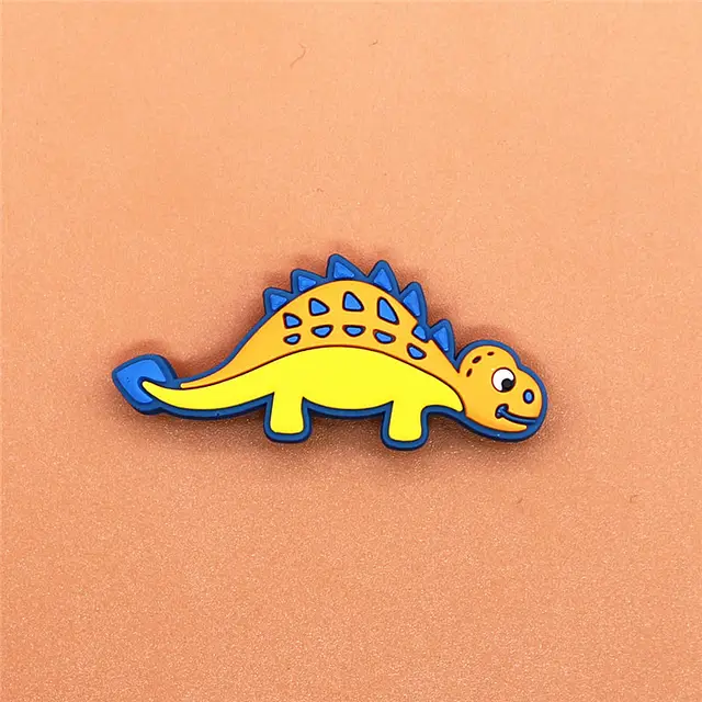 Single Sale 1pcs Shoe Charms Novel Dinosaur Shoe Accessories Cute Garden Shoe Decoration for croc jibz Buckle Kid's X-mas Gift Dinosaur G