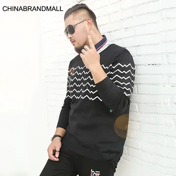

Winter Big Size Sweater Male Fat Top Plus Fat Plus Male Shirt Big Size Trend Knitting Sweater 2-3xl