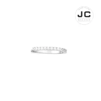 

New Fashion Charms Silver 925 Original Engraving,Paved Sliding Mono Ear Jacket For Women With Mono Logo Glamour Zircon Jewelry