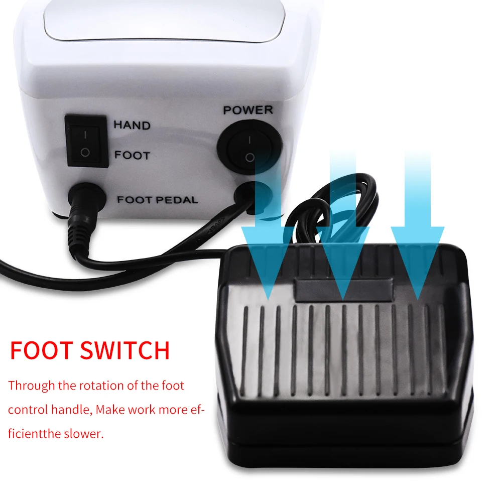 Günstig Elektrische Nagel Dill 32W 35000RPM Maniküre Maschine Fräser Alles Für Maniküre Zubehör Nail art Bohrer Stift Werkzeug