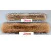 2022 100% Natural Jacket Fur Collar Real Raccoon Fur Women Scarves Winter Coat Female Neck Cap Long Warm Genuine Fur Scarf 4