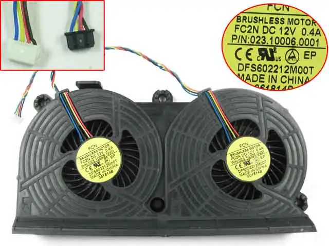 Emacro для ДТС DFS602212M00T 800 705 G1 733489-001 AC/DC 12V 0.4A охлаждающий вентилятор