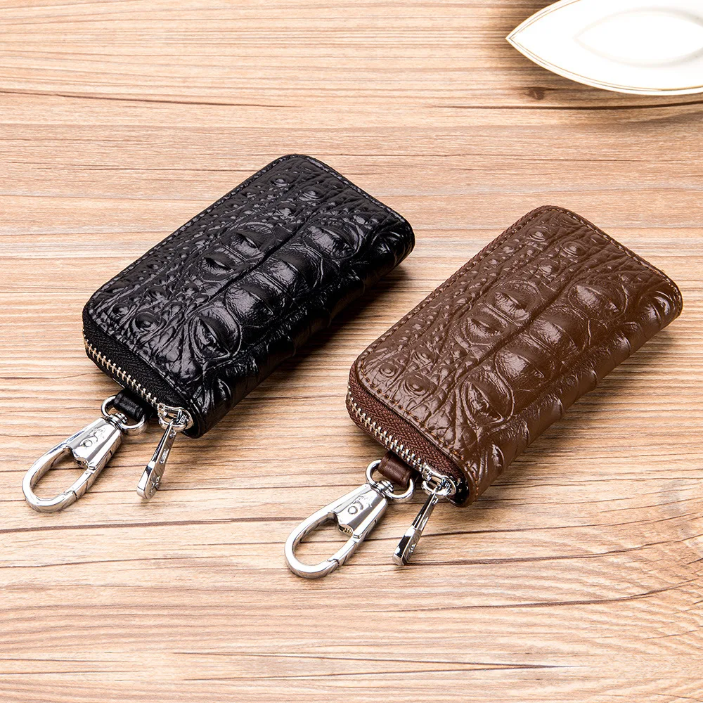 

Alligator car general business key bag men's leather multi-function large capacity remote control key bag