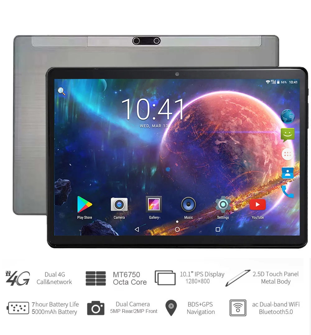 Nemone K40SE Cheap Tablet 10.1 Inch 4G Tablet Android Octa Cores Gaming 5MP Camera Kids Tablet GPS LTE+WIFI Network best tablet laptop