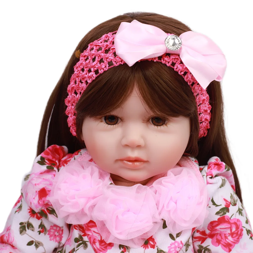 Pickwoo 24''57cm bebes кукла-Реборн, кукла для маленькой девочки, мягкий силиконовый хлопок, Boneca reborn Brinquedo, подарки на день детей, игрушки, plamate