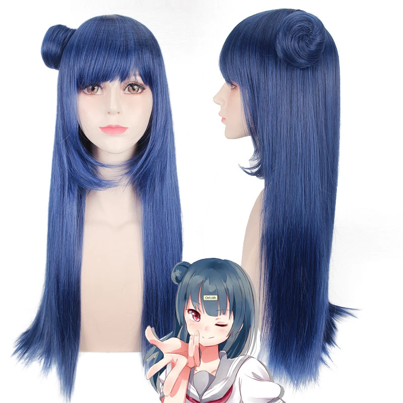 

Lovelive Sunshine Tsushima Yoshiko Wig Cosplay Costume Love Live Aqour Yohane Synthetic Hair Halloween Role Play Wigs for Women