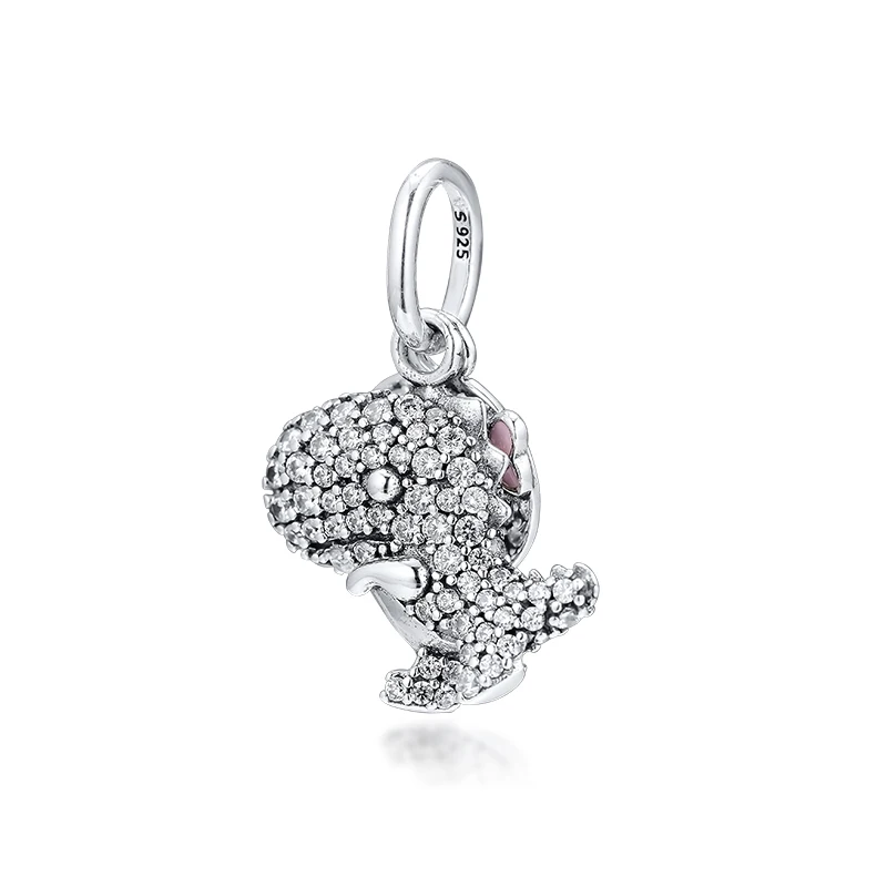 CKK Pippo талисманы летающей свиньи 925 Fit Pandora Браслеты стерлингового серебра Шарм бусины для бусина для изготовления украшений kralen - Цвет: Коричневый