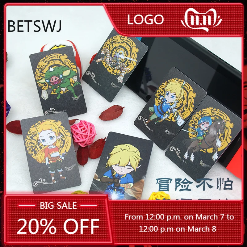 24 unids/lote Zelda tarjeta NS conmutador de juego etiqueta Mini tarjeta estándar para Ntag215 tarjeta NFC 2021 nuevos datos joven enlace envío rápido
