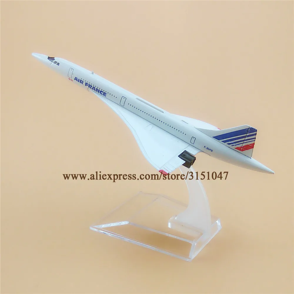 Air France Concorde Airlines White Airways Airplane Model Alloy Metal Plane Diecast Aircraft 15.5cm Gift | Игрушки и хобби