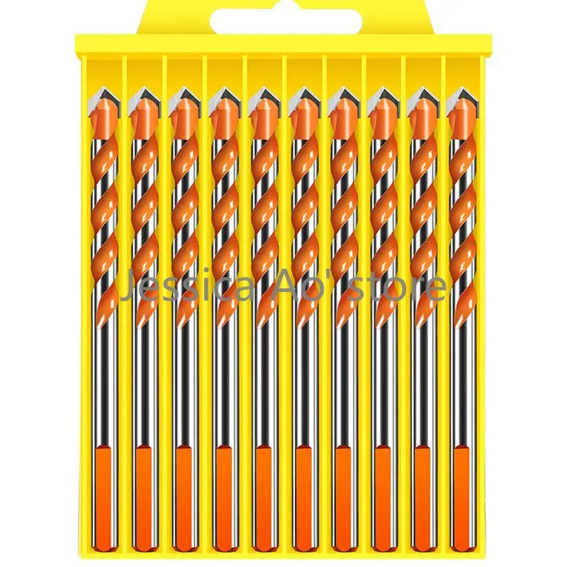 6-12mm Triangle Twist Drill Bits Concrete Bit Carpenter Tools Drill Bits for Metal Drill Set Center Punch Aluminum Hole Puncher carpenter tools 6 12mm golden triangle twist drill bits for marble ceramic tile concrete drilling electric drill bits set