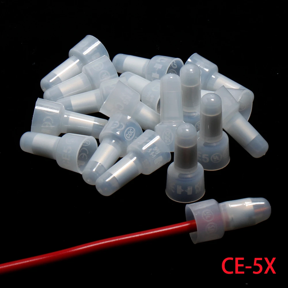 

300pcs Closed End Wire Connectors 5X Nylon Crimp Caps Crimp Closed Line Splice connector terminator volume mass Splice Terminals