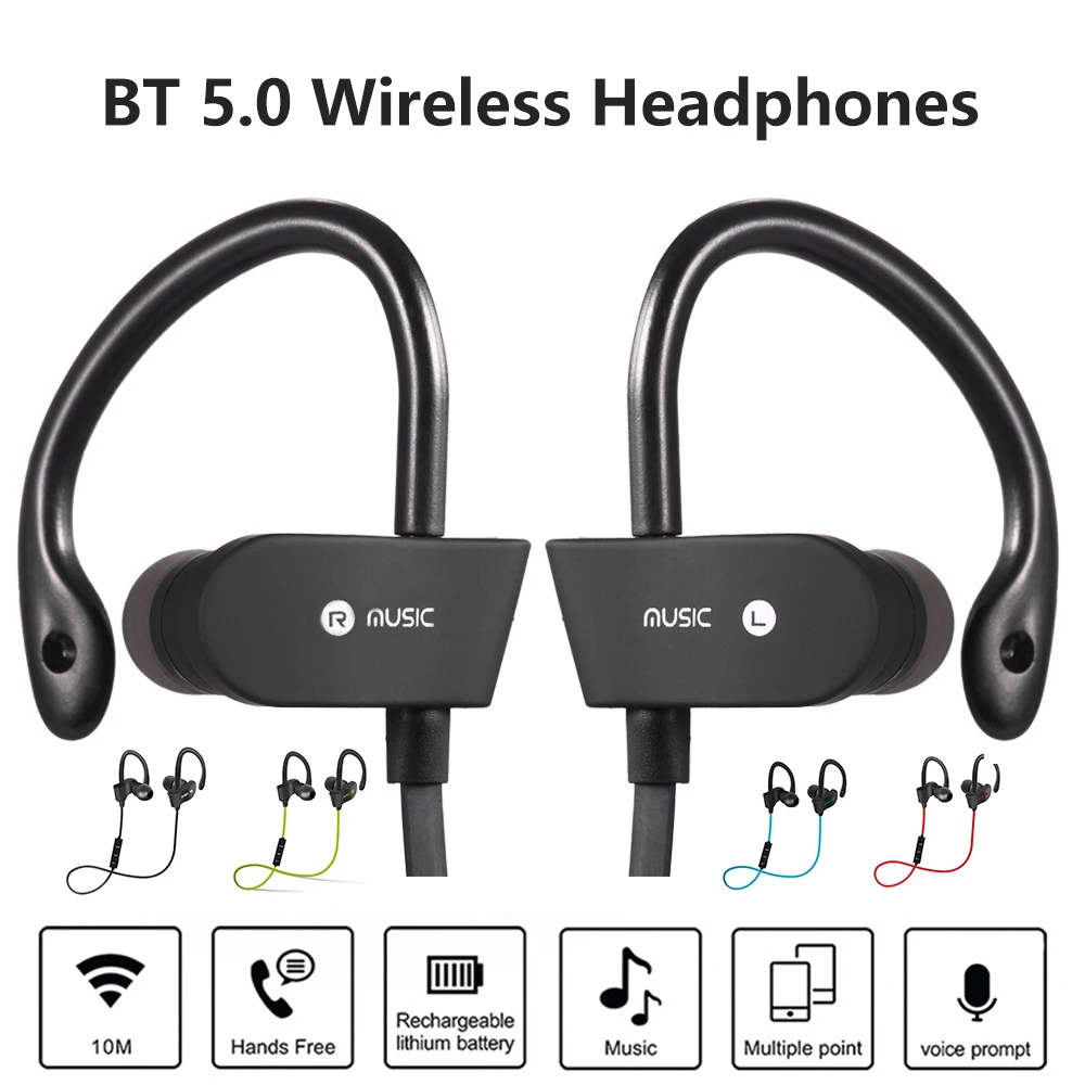 

Bluetooth Earphone Wireless Headset Sports In-Ear Earphone Noise Reduction HD Voice Earphone fone de ouvido