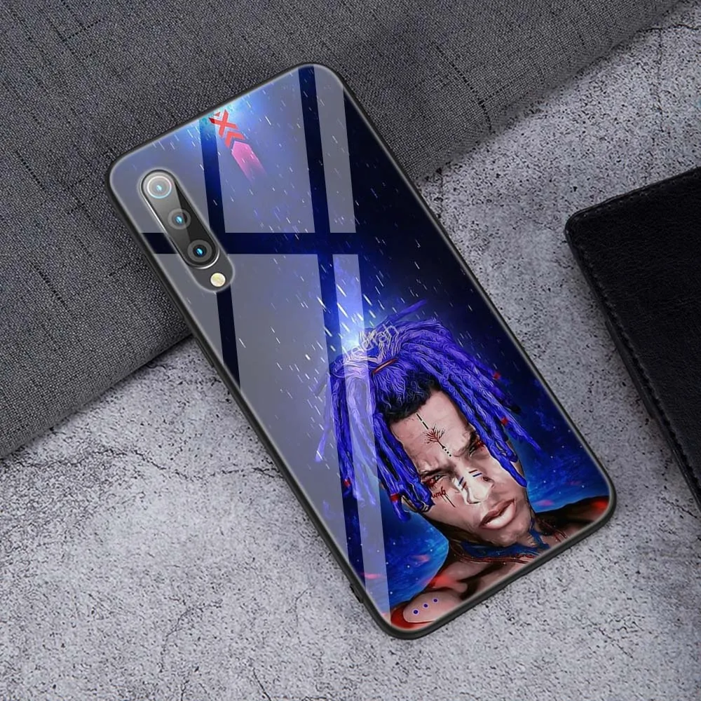 TG1 Lavaza XXXTENTACION розовый открытый Lil Открытый закаленное стекло мягкий чехол для Xiaomi Redmi Note 5 6 7 Pro mi A1 A2 8 Lite 9 F1 TPU чехол - Цвет: TG1