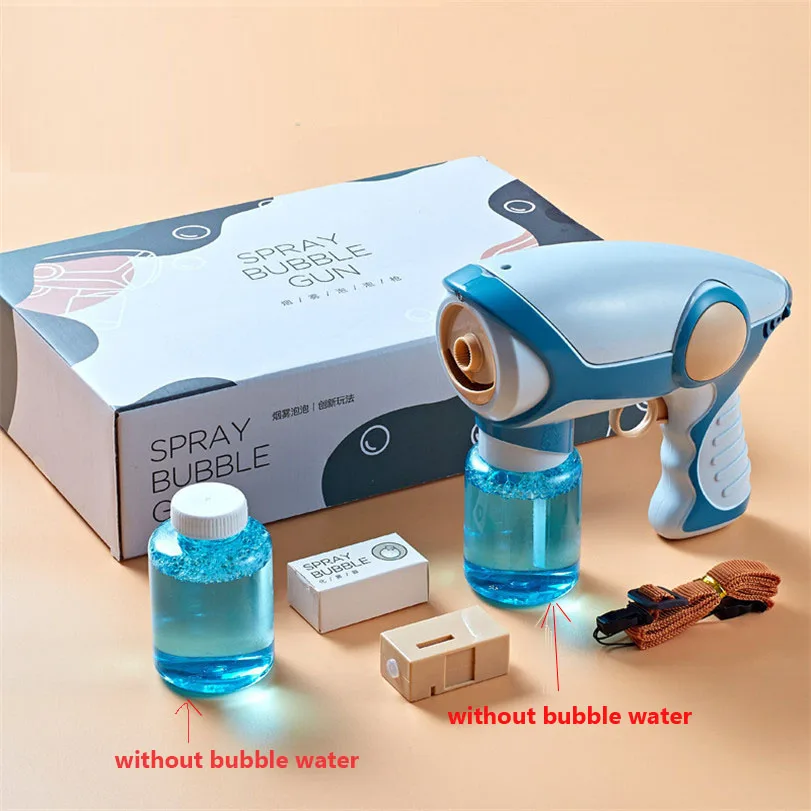 New Summer Smoke Fog Spray Magic Bubble Electric Automatic Machine Gun Toy For Boys Girls Outdoor Sport Party Water Blower Toys 8