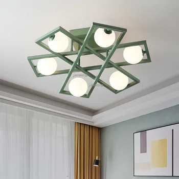 

Postmodern Decor Living Room Ceiling Lamp Nordic LED Glass Bedroom Ceiling Lights Creative Ceiling Lamps Light Fixtures