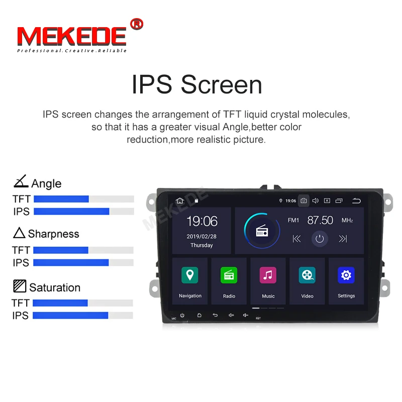 Best PX5 4GB+64GB Android 9.0 Car multimedia player for VW Skoda Octavia golf 5 6 touran passat B6 jetta polo tiguan 8 cores navi 1