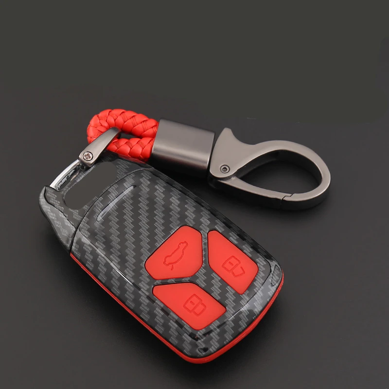 

Key Holder Cover Case for Audi A4L A4 TT A5 Q7 TTS A3 A6L Q3 RS3 RS6 A1 S3 S6 Car-Styling auto Key shell cover accessories