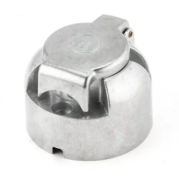 

new HT3004 7-Pin Connector Trailer Socket Heavy-Duty Round Wiring Socket 12V Towbar Towing Caravan Truck Socket Car Accessories