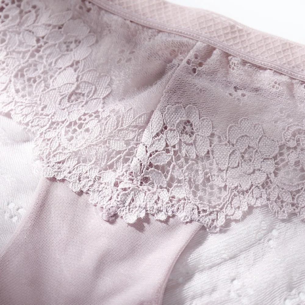 Women's breathable briefs underwear ladies panties sexy lace high stretch ice silk underwear underwear 20N5 (1) - 副本