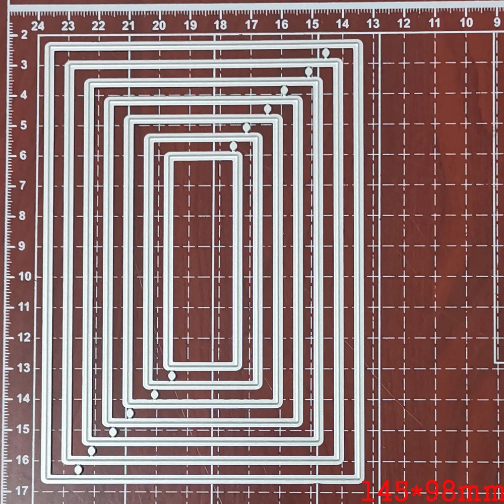metal cutting die Basic layer rectangle frame craft die template for diy Scrapbooking emboss paper card making die mould stencil