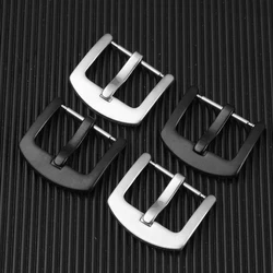 Sleek Metal Watch Buckle in Brushed 316L Stainless Steel - 22mm (Silver)