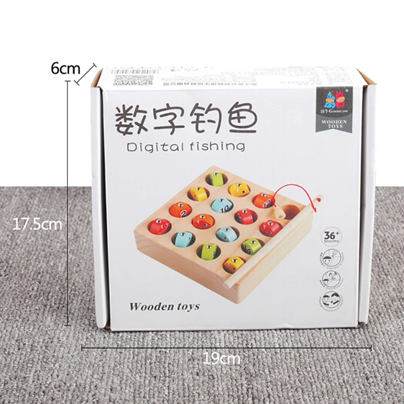 For Toddlers Kids Wooden Digital Magnetic Fishing Game Educational Toys For Children Toy Magnet Fish Games Fishing Toys